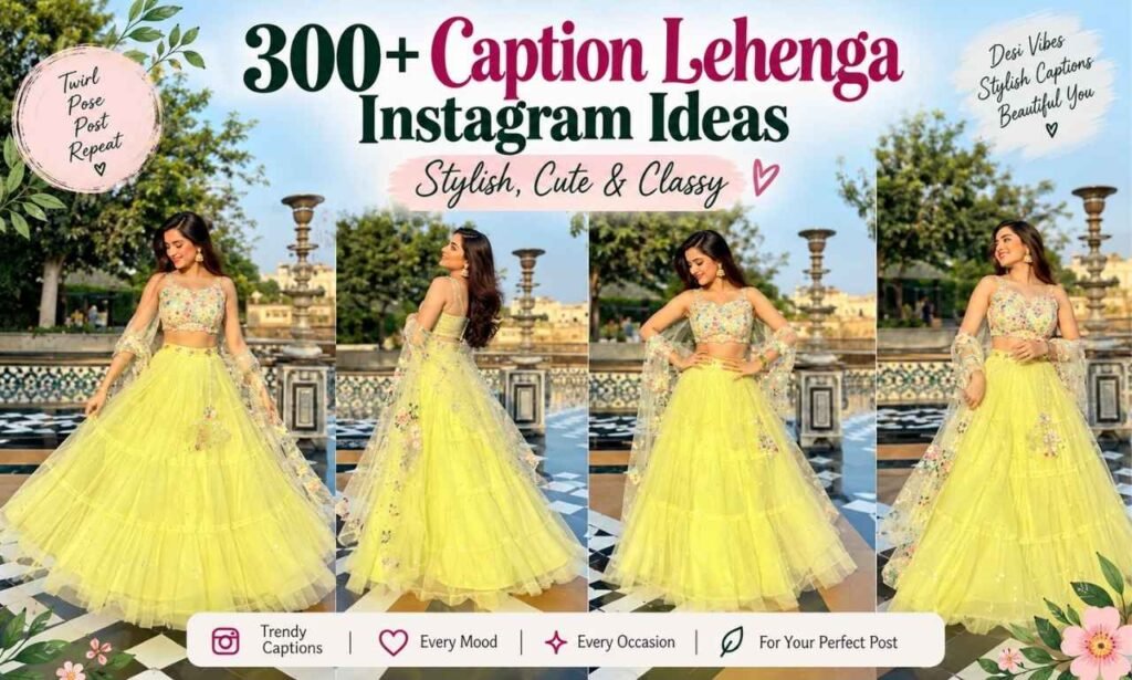 Caption Lehenga Instagram
