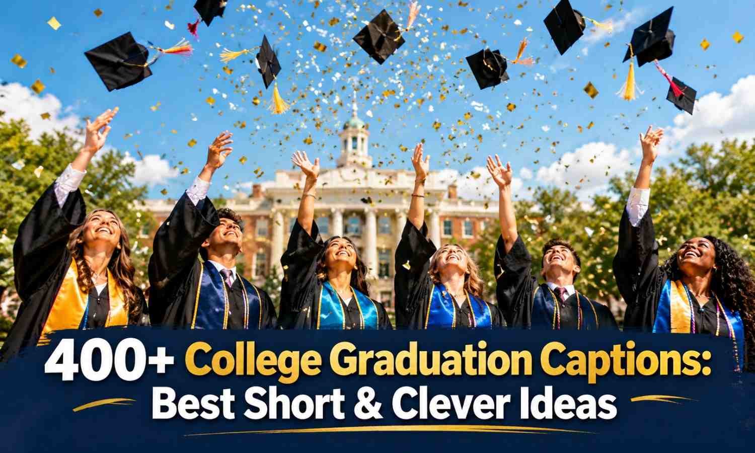 400+ College Graduation Captions: Best Short & Clever Ideas
