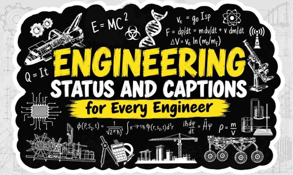 Engineering status caption