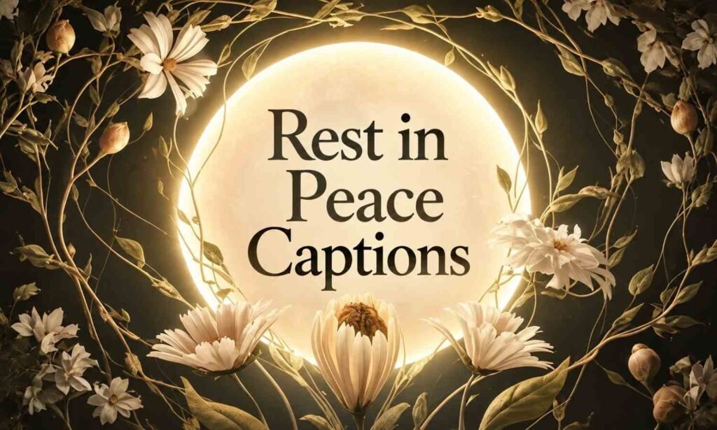 Rest in peace captions